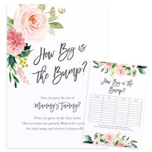 Blush Rose Baby Shower Game, How Big is The Bump Game, Blush Flowers, Blush Ivory