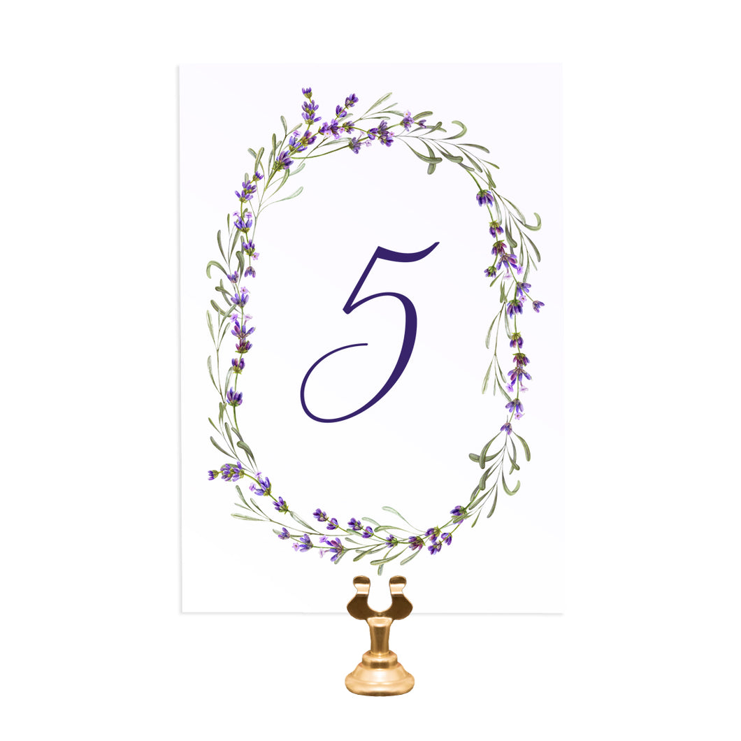 Lavender Table Numbers, Table Names, Rustic Wedding, Rosemary, Herbs, Purple Wedding, Barn Wedding, Lilac Wedding, 5 Pack