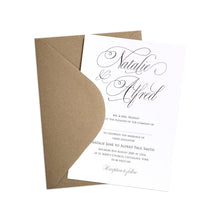Elegant Script Wedding Invitations, Calligraphy Invitations, Classical Wedding Invites, Sophisticated Wedding, Elegant Wedding, Simple Wedding, 10 Pack