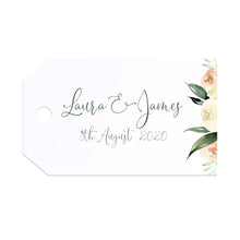 Blush Floral Tags & Twine, Blush Wedding, Pink Flowers, Blush Ivory, Botanical, Modern Wedding, 10 Pack