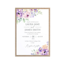Lilac and Blush Wedding Invitations, Purple Wedding, Lilac Wedding, Blush, 10 Pack