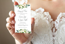 White Wedding Change of Plans Cards, Postponed Wedding, Change The Date, White Floral Watercolour, White Peony, White Rose Invites, Botanical Wedding, 10 Pack