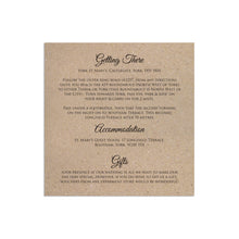 Carved Heart Guest Information, Details Card, Rustic Wedding Invite, Names in Bark, Eco Wedding, 10 Pack