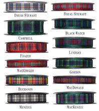 Scottish Thistle Tags & Tartan Ribbon, Thistle Wreath, Scottish Wedding, Scottish Invitations, Highland Wedding, Tartan Wedding, 10 Pack