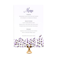 Lavender Wedding Menu, Rustic Wedding, Rosemary, Herbs, Purple Wedding, Barn Wedding, Lilac Wedding, 5 Pack