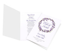 Lavender Order of Service Booklets, Rustic Wedding, Rosemary, Herbs, Purple Wedding, Barn Wedding, Lilac Wedding, 10 Pack