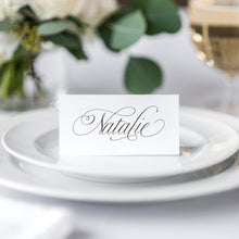 Elegant Script Place Cards, Seating Cards, Place Settings, Calligraphy Place cards, Classical Wedding, Sophisticated Wedding, Elegant Wedding, Simple Wedding, 20 Pack
