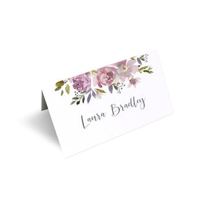 Dusty Rose Place Cards, Seating Cards, Place Settings, Mauve, Dusky Pink, Pink Rose, Blush Wedding, 20 Pack