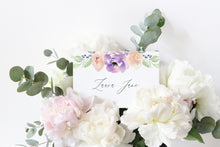 Lilac and Blush Place Cards, Seating Cards, Place Settings, Detail Cards, Purple Wedding, Lilac Wedding, Blush