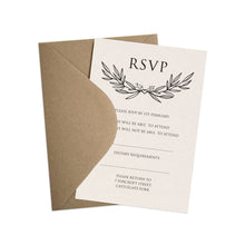 Rustic Forest RSVP Cards, Rustic Wedding, Eco Wedding, Barn Wedding, 10 Pack