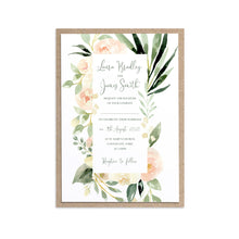 Blush Floral Wedding Invitations, Blush Wedding, Pink Flowers, Blush Ivory, Botanical, Modern Invitations, 10 Pack