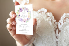 Lilac and Blush Save the Date Cards, Purple Wedding, Lilac Wedding, Blush, 10 Pack