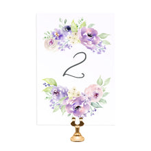 Lilac and Blush Table Numbers, Table Names, Purple Wedding, Lilac Wedding, Blush, 5 Pack